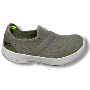 Oofos OOmg Mesh Low Recovery Shoes Women’s 10 Gray White Casual Slip On Sneakers